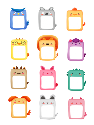 กรอบข้อความ PNG การ์ตูน