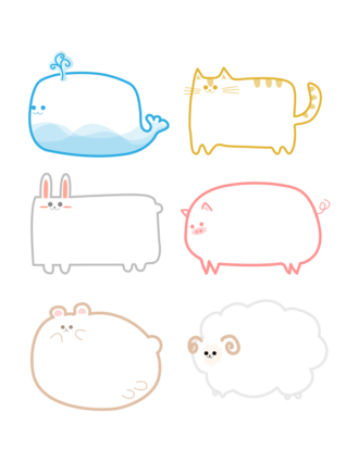 กรอบข้อความ PNG การ์ตูน