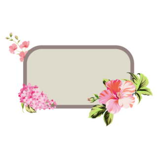 กรอบข้อความ ดอกไม้
