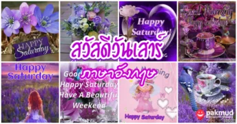 สวัสดีวันเสาร์ ภาษาอังกฤษ
