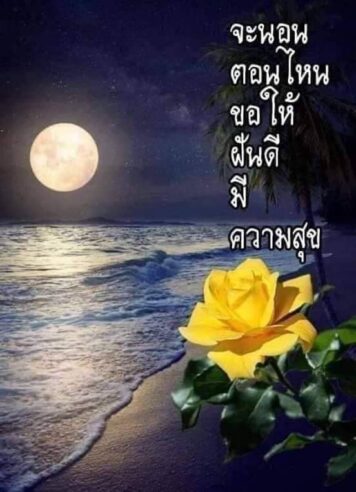 ราตรีสวัสดิ์วันจันทร์ รูปสวยๆ ส่งความคิดถึง ห่วงใย ฝันดี ก่อนนอน