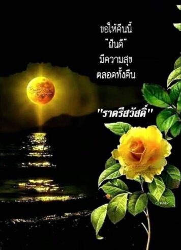 ราตรีสวัสดิ์วันจันทร์ รูปสวยๆ ส่งความคิดถึง ห่วงใย ฝันดี ก่อนนอน