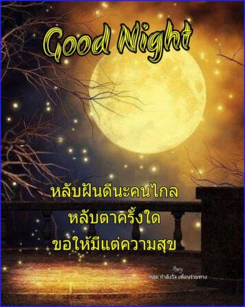 ราตรีสวัสดิ์วันจันทร์ รูปสวยๆ ส่งความคิดถึง ห่วงใย ฝันดี ก่อนนอน