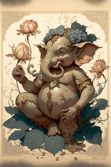 แจกฟรี รูปภาพพระพิฆเนศ สวยๆ สำหรับตั้งเป็นวอลเปเปอร์ เรียกทรัพย์