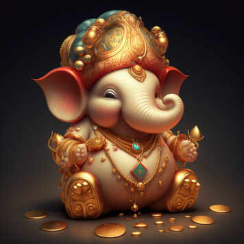 แจกฟรี รูปภาพพระพิฆเนศ สวยๆ สำหรับตั้งเป็นวอลเปเปอร์ เรียกทรัพย์