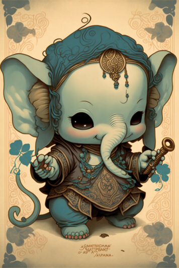 แจกฟรี รูปภาพพระพิฆเนศ สวยๆ สำหรับตั้งเป็นวอลเปเปอร์ เรียกทรัพย์