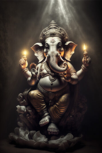 แจกฟรี รูปภาพพระพิฆเนศ สวยๆ สำหรับตั้งเป็นวอลเปเปอร์ เรียกทรัพย์