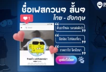 ชื่อเฟสกวนๆสั้นๆ