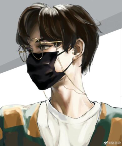 รูปการ์ตูนผู้ชาย เท่ๆ ใส่แว่น