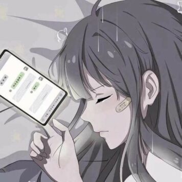 รูปภาพการ์ตูนผู้หญิง เศร้า