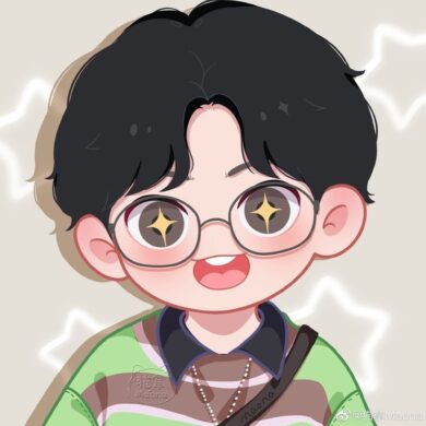 รูปการ์ตูนผู้ชาย น่ารักๆ ใส่แว่น