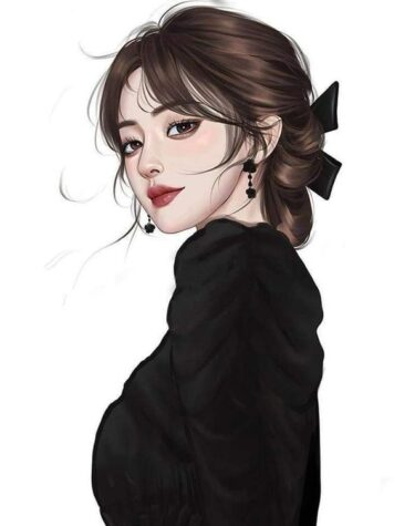 รูปภาพการ์ตูนผู้หญิง สวยๆ สไตล์เกาหลี