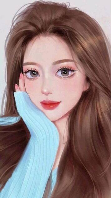 รูปภาพการ์ตูนผู้หญิง สวยๆ สไตล์เกาหลี