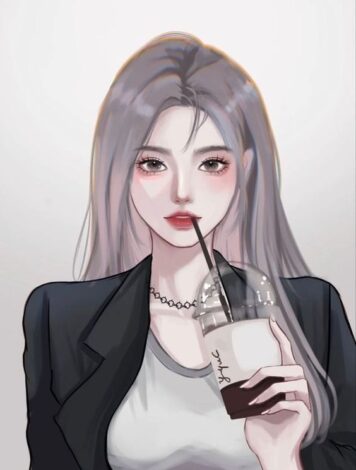 รูปการ์ตูนผู้หญิง เกาหลี