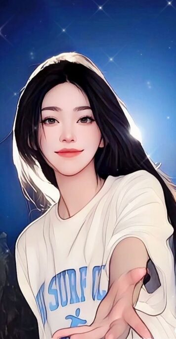 รูปภาพการ์ตูนผู้หญิง สวยๆ สไตล์เกาหลี