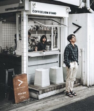 ซุ้มกาแฟ สีขาว เล็กๆ