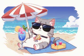 รูปภาพหน้าปก ภาพพื้นหลัง แมว การ์ตูน