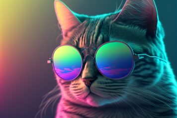 รูปภาพหน้าปก ภาพพื้นหลัง แมว เท่ๆ