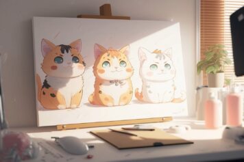 รูปภาพหน้าปก ภาพพื้นหลัง แมว อนิเมะ การ์ตูน