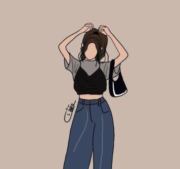 รูปภาพการ์ตูนผู้หญิง มินิมอล รูปวาด ลายเส้นง่ายๆ