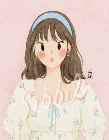 รูปภาพการ์ตูนผู้หญิง มินิมอล รูปวาด ลายเส้นง่ายๆ