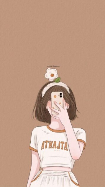 รูปภาพการ์ตูนผู้หญิง มินิมอล รูปวาด ลายเส้นง่ายๆ