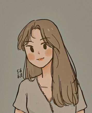 รูปภาพการ์ตูนผู้หญิง มินิมอล รูปวาด ลายเส้นง่ายๆ