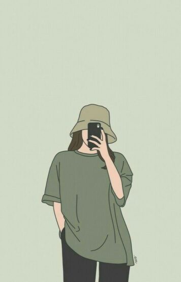 รูปภาพการ์ตูนผู้หญิง มินิมอล รูปวาด ลายเส้นง่ายๆ