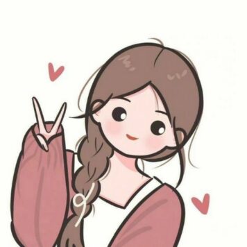 รูปภาพการ์ตูนผู้หญิง มินิมอล รูปวาด ลายเส้นง่ายๆ