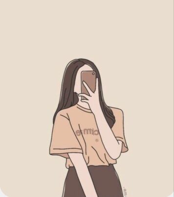 รูปภาพการ์ตูนผู้หญิง มินิมอล รูปวาด ลายเส้นง่ายๆ