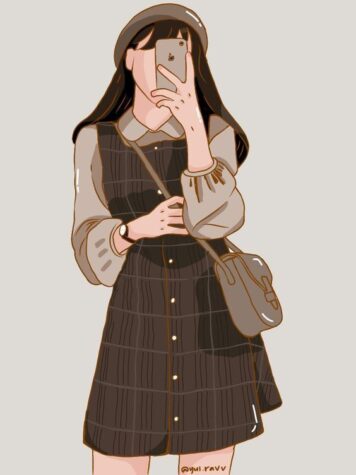 รูปภาพการ์ตูนผู้หญิง มินิมอล รูปวาด ลายเส้นง่ายๆ