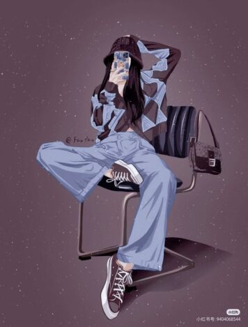 รูปภาพการ์ตูน ผู้หญิง เท่ๆ