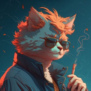 รูปภาพแมวการ์ตูน เท่ๆ