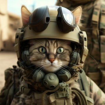 รูปแมวเท่ๆ โหดๆ ทหาร หน่วยรบ