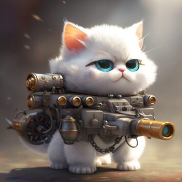 รูปแมวเท่ๆ นักรบ