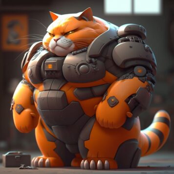 รูปภาพแมวเท่ๆ หุ่นยนต์