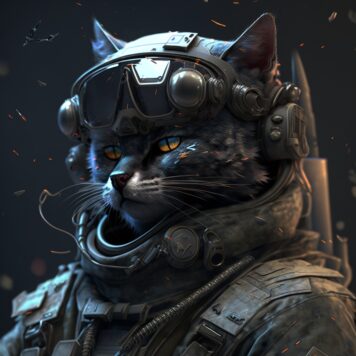 รูปภาพแมวเท่ๆ ชุดทหาร