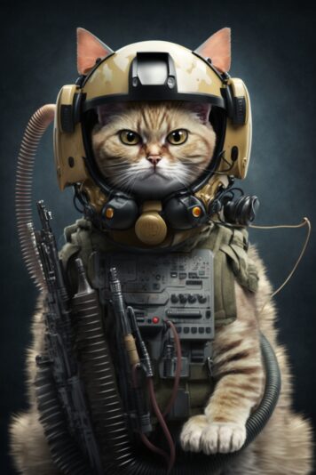 รูปภาพ วอลเปเปอร์แมว เท่ๆ ทหาร