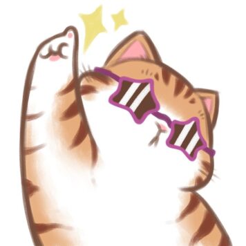 รูปการ์ตูนแมว เท่ๆ ชูมือ