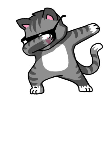 รูปการ์ตูนแมว เท่ๆ เทาแด็ป