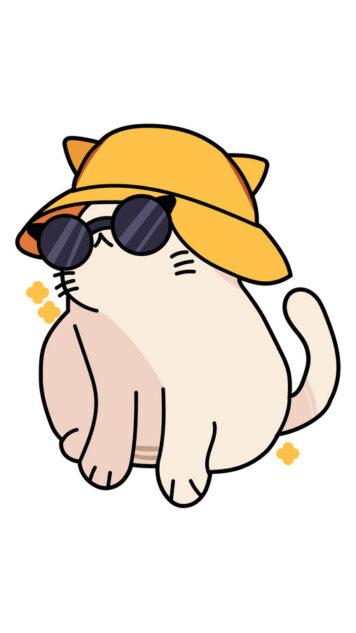 รูปการ์ตูนแมว เท่ๆ ใส่หมวก