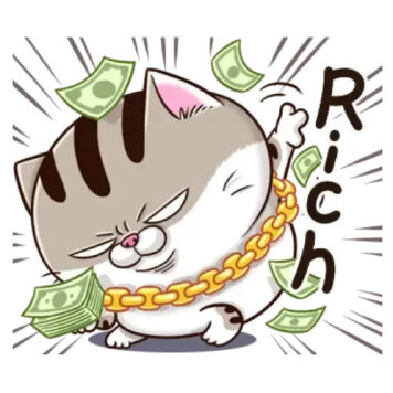 รูปการ์ตูนแมว กวนๆ รวย