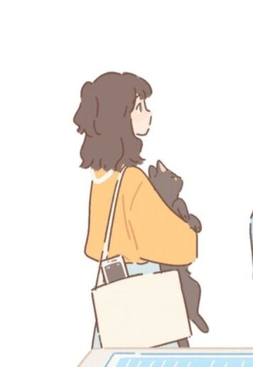 รูปการ์ตูนแมวกับคน