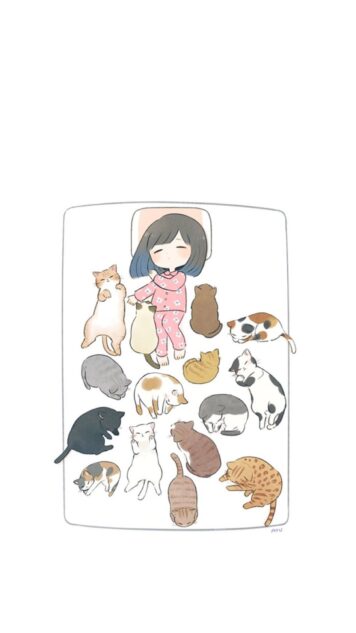 รูปการ์ตูนแมวกับคน