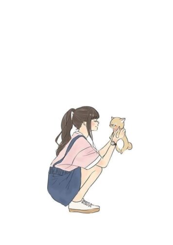 รูปการ์ตูนแมวกับคน