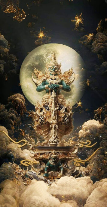 ves-wall (42) วอลเปเปอร์ ท้าวเวสสุวรรณ เสริมดวง สำหรับสายมู