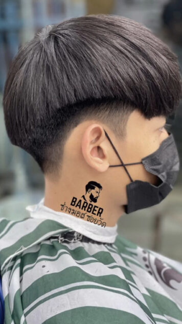 รูปภาพ ทรงผม รองทรงกลางไว้ขอบ