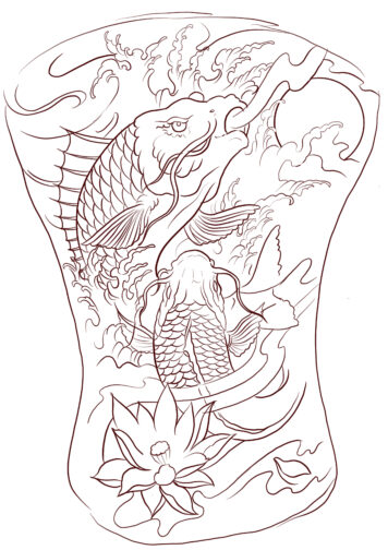 ลายสักปลาคราฟ