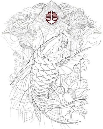 ลายสักปลาคราฟ