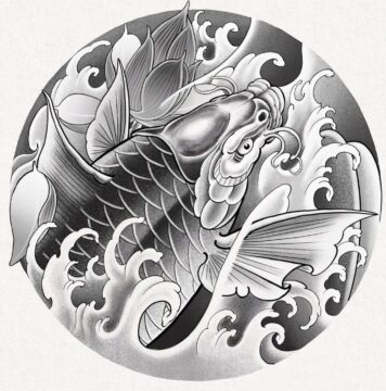 ลายสักปลาคราฟ